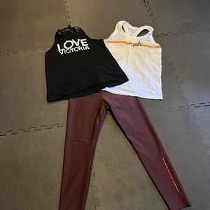 Workout bundle!! 💪 peloton leggings! Nike tank! VS tank!